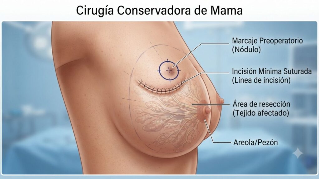 Cirugía Conservadora de Mama Cirugía de Cáncer de Mama Cirugía oncológica mamaria Dr. Jorge Higuerey